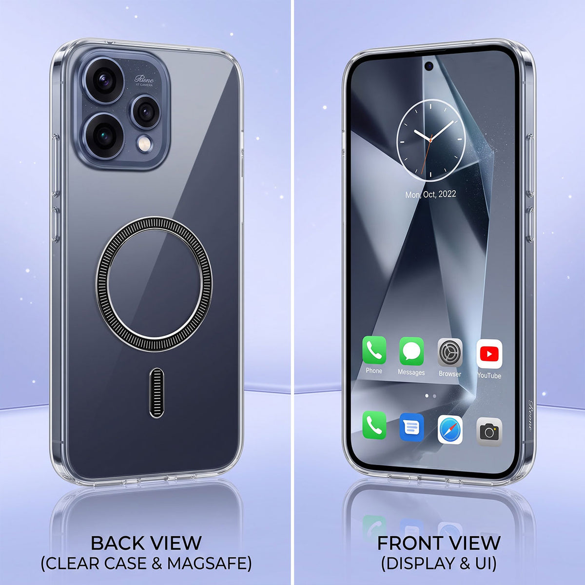 Oppo Reno 15 Pro Mini 5G Transparent Anti-Yellow MagSafe Shockproof Case