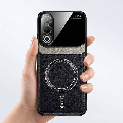 Oppo K12x 5G Premium Magsafe Magnetic Leather Lens Protective Case