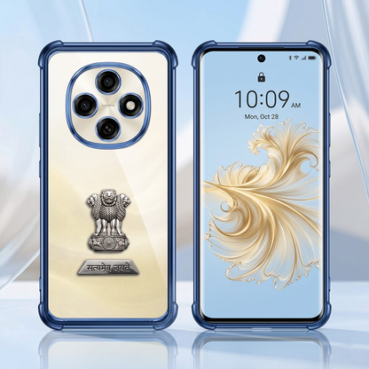 Oppo F31 Pro 5G Satyamev Jayate 2-in-1 Emblem Transparent Shockproof Airbag Case