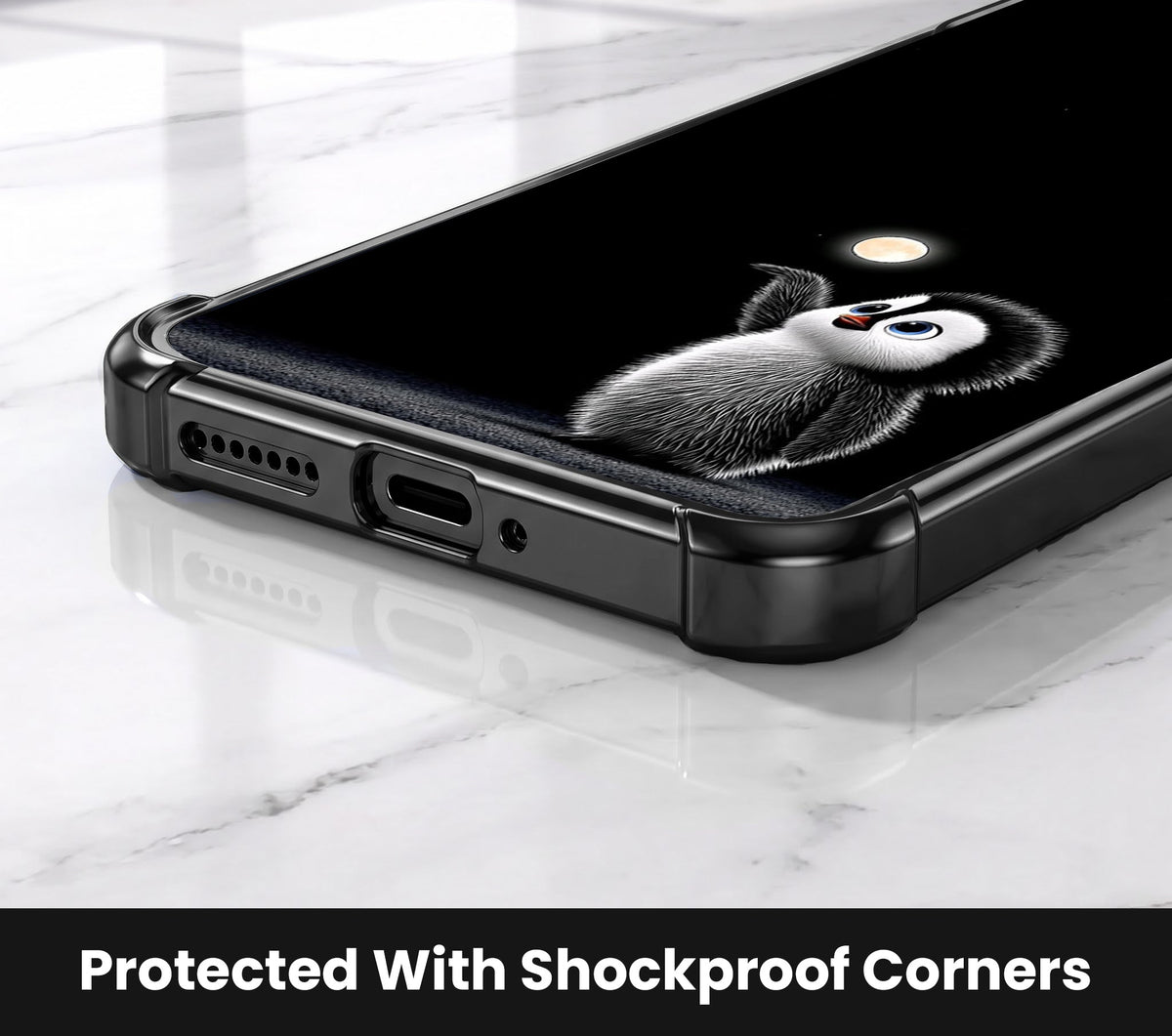 Oppo F31 Pro+ 5G Moonlight Penguin Airbags Printed Back Case