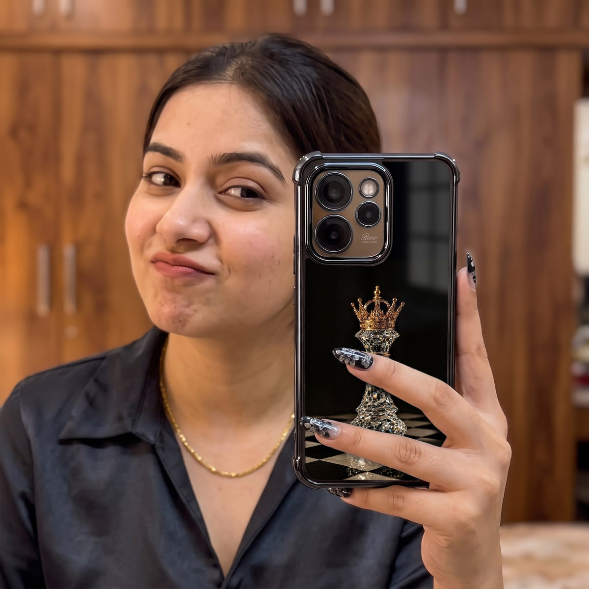 Oppo Reno 15 Pro Mini 5G Chess King Airbags Printed Back Case