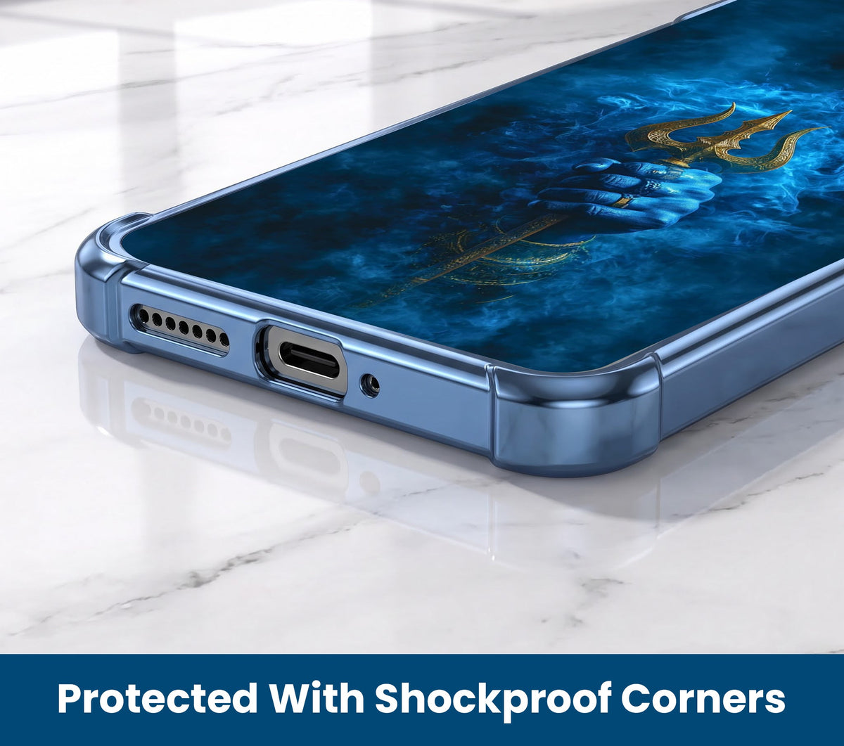 Oppo A5 Pro 5G Premium Shiv Trishul Airbags Printed Back Case