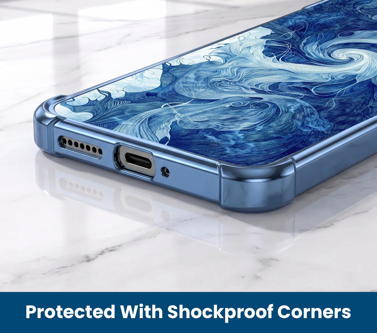 Motorola Edge 60 Pro 5G Ocean Swirl Airbags Printed Back Case