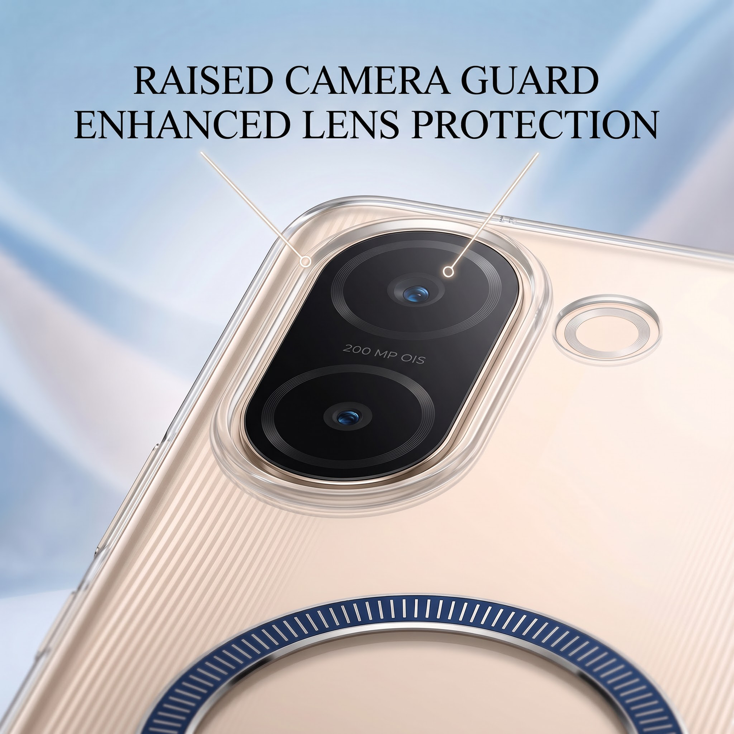 Vivo V60e 5G Transparent Anti-Yellow MagSafe Shockproof Case