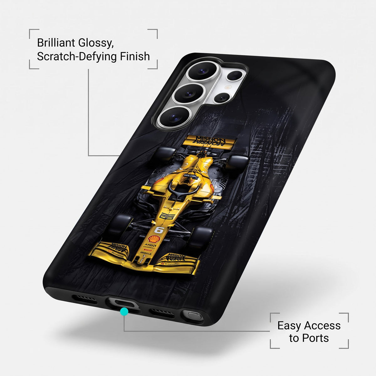 Samsung Galaxy S25 Ultra 5G F1 Racing Car Protective Case