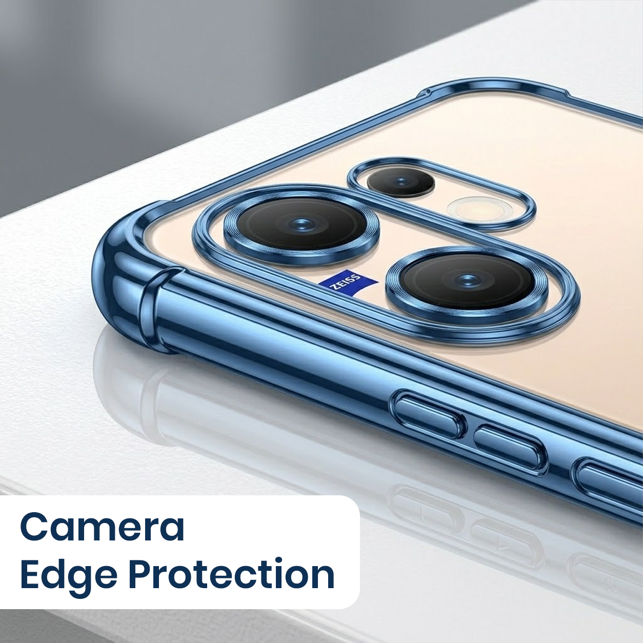 Vivo X200 FE 5G Satyamev Jayate 2-in-1 Emblem Transparent Shockproof Airbag Case