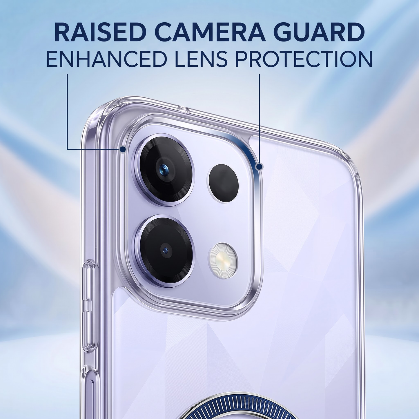 Oppo k13 5G Transparent Anti-Yellow MagSafe Shockproof Case