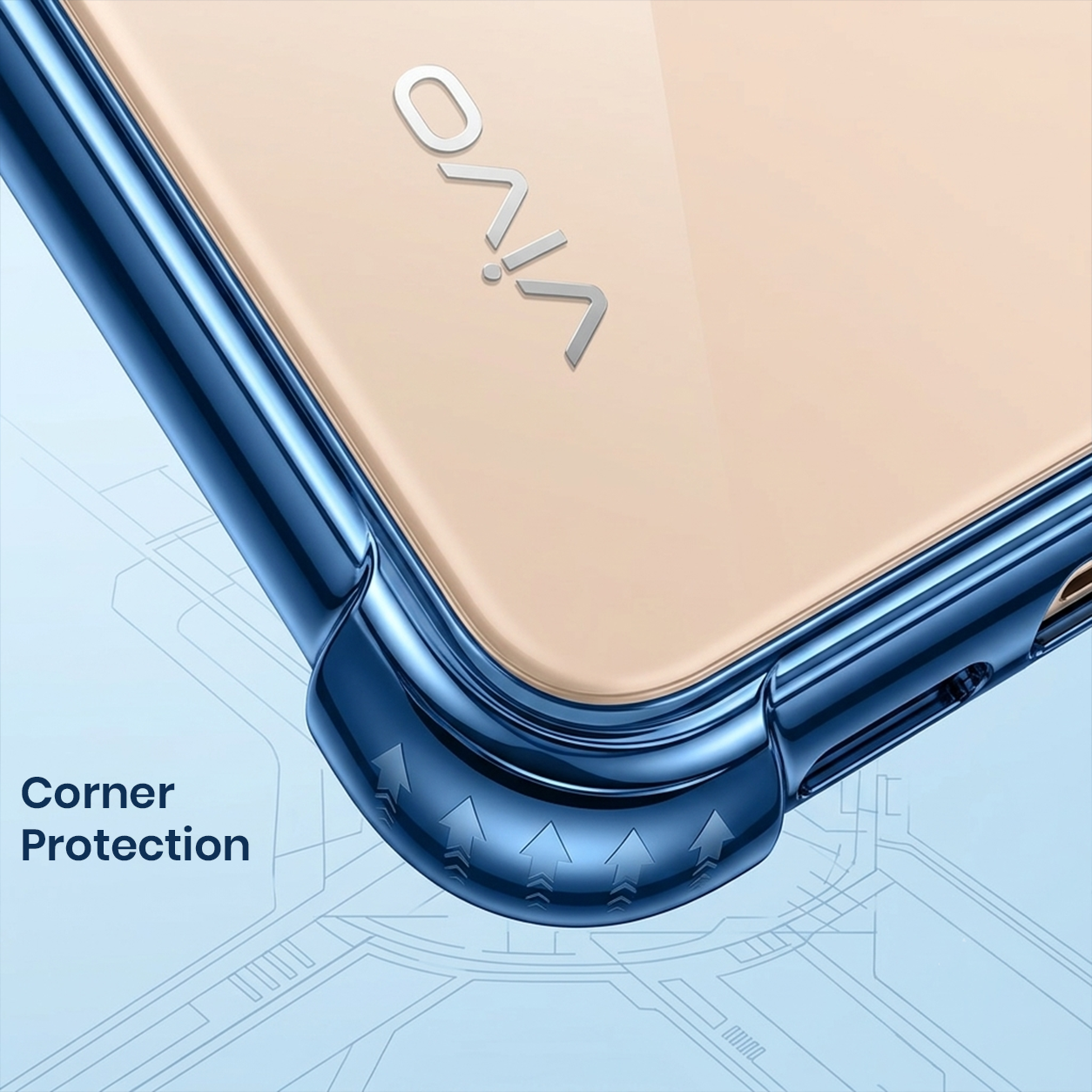 Vivo X200 FE 5G Satyamev Jayate 2-in-1 Emblem Transparent Shockproof Airbag Case