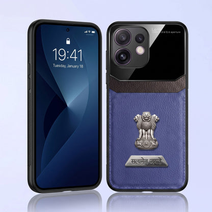 Oppo Reno 16 5G Satyamev Jayate 2-in-1 Emblem Leather Lens Protective Back Case