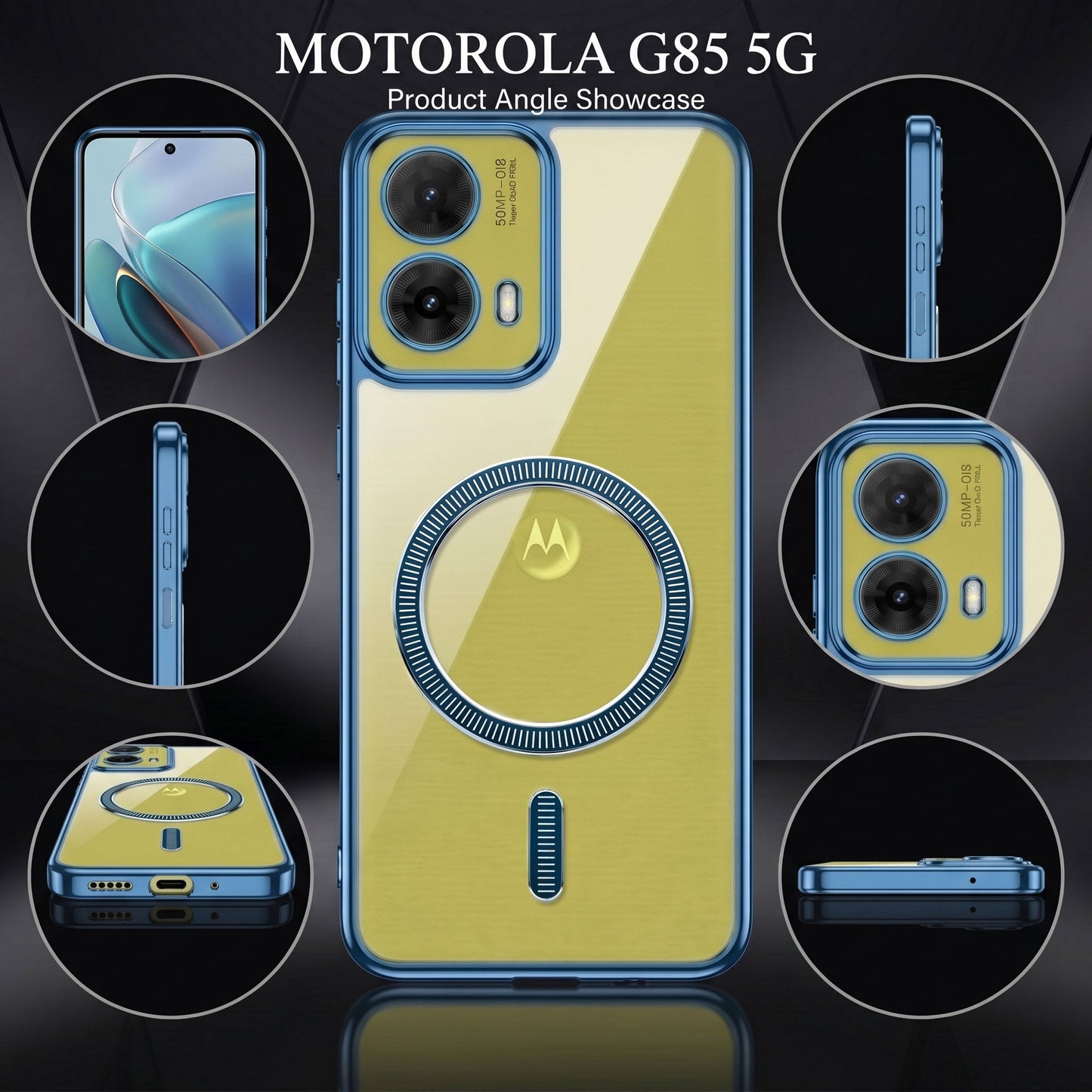 Motorola G85 5G Electroplated Magnetic Magsafe Case