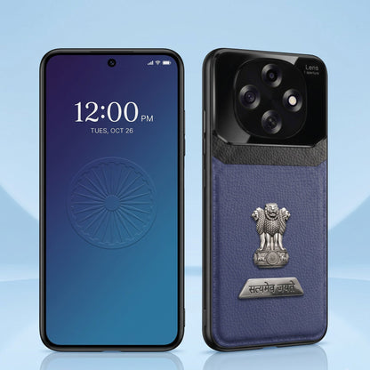 Oppo F31 Pro 5G Satyamev Jayate 2-in-1 Emblem Leather Lens Protective Back Case