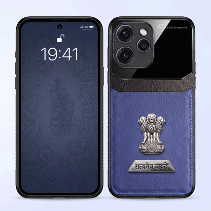 Oppo Reno 15 Pro Mini 5G Satyamev Jayate 2-in-1 Emblem Leather Lens Protective Back Case