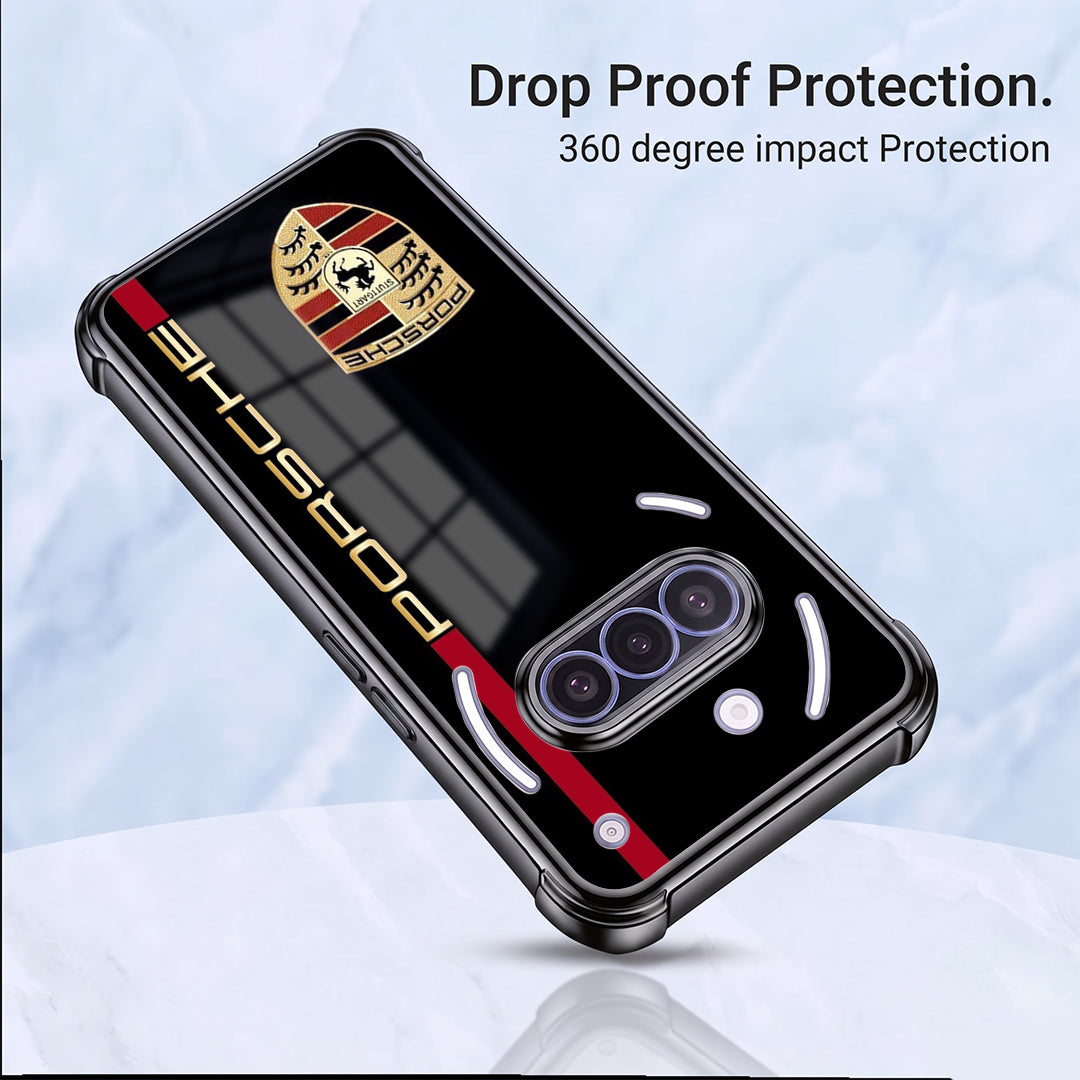Nothing Phone 3a 5G Premium Porsche Logo Airbags Printed Back Case