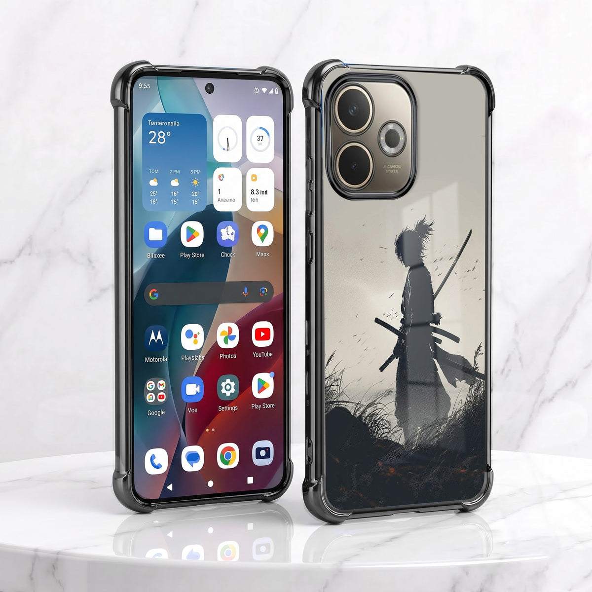 Oppo A5 Pro 5G Shadow Samurai Airbags Printed Back Case