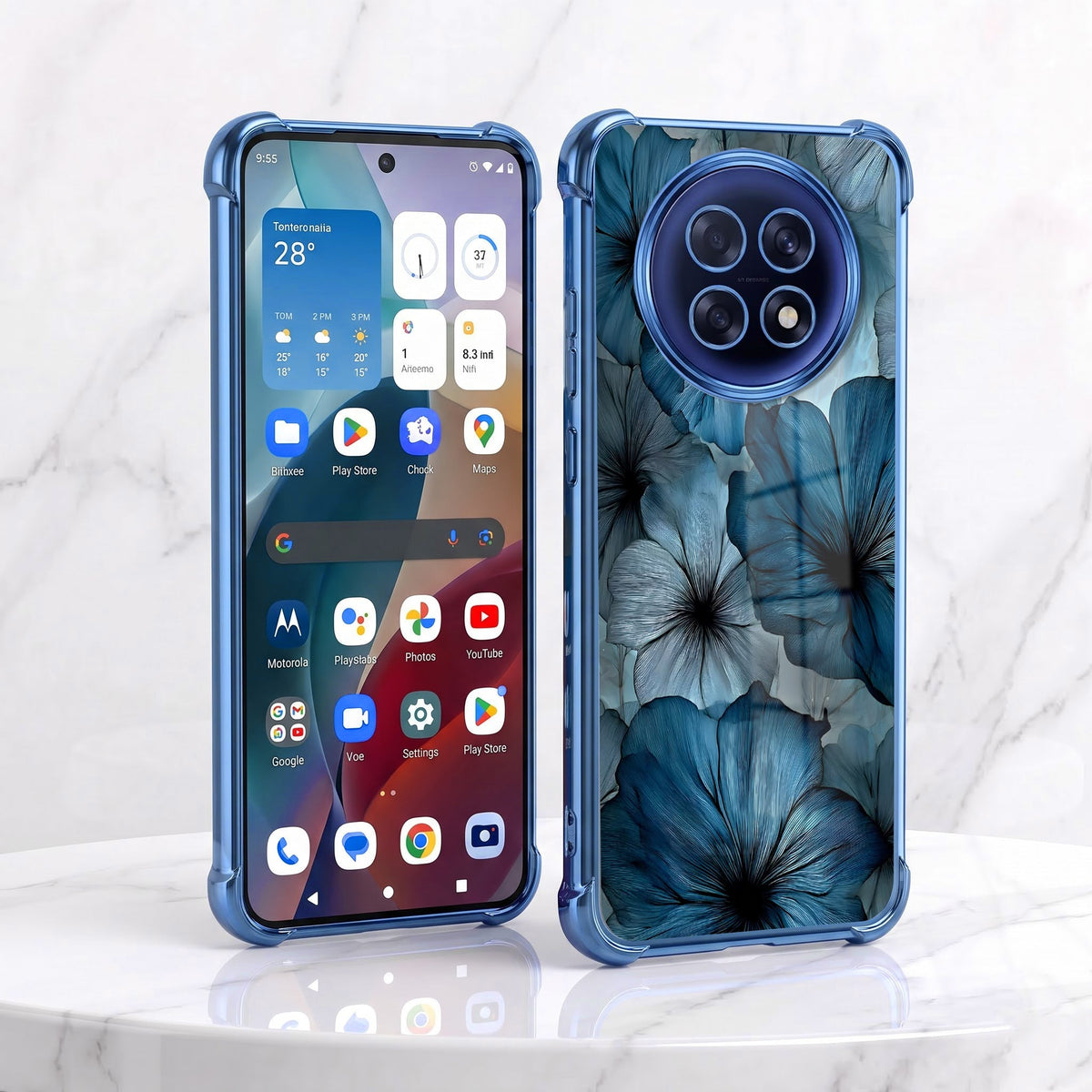 Oppo F31 Pro+ 5G Anemone Floral Airbags Printed Back Case