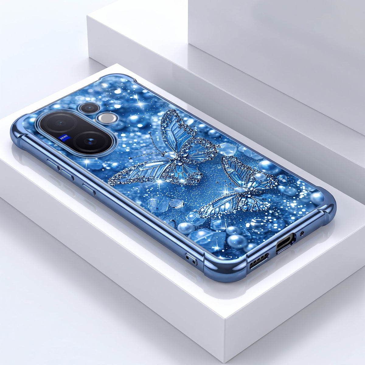 Vivo V60 5G Butterfly Airbags Printed Back Case