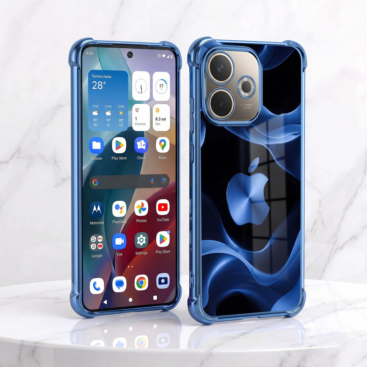 Oppo A5 Pro 5G Premium Wave Airbags Printed Back Case