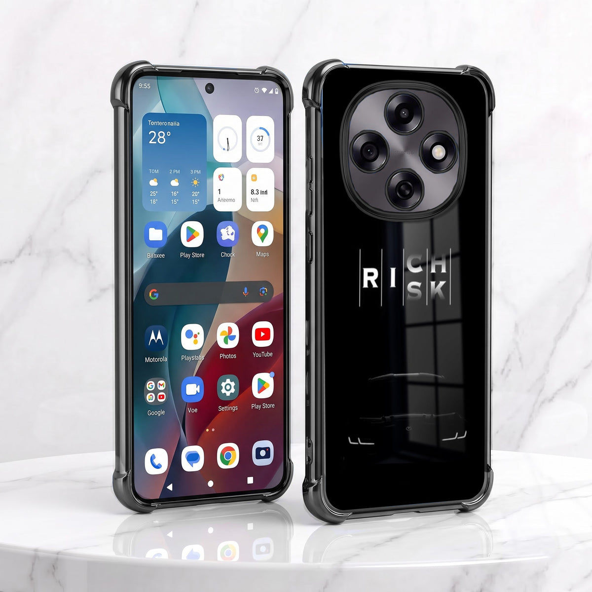 Oppo F31 Pro 5G Midnight Risk Airbags Printed Back Case