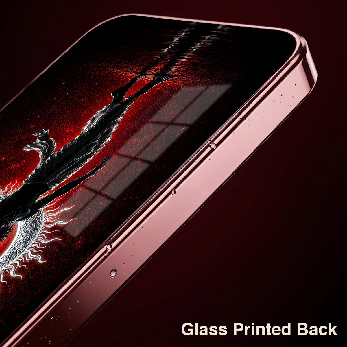 Samsung Galaxy A36 5G Crimson Divine Burgundy Electroplated Glass Back Case