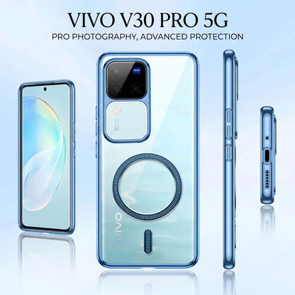 Vivo V30 Pro 5G Electroplated Magnetic Magsafe Case