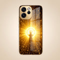 Oppo Reno 15 Pro Mini 5G Lakshmi Sacred Gold Electroplated Glass Phone Back Case