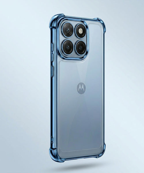 Motorola Edge 60 Pro 5G Anti-Yellow Electroplating Transparent Airbags Case