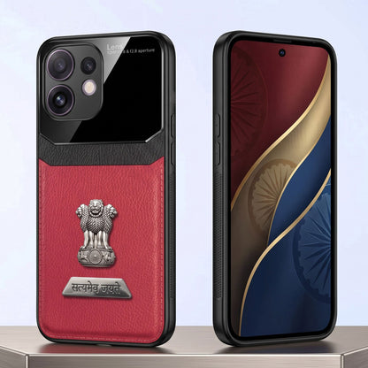 Oppo Reno 16 5G Satyamev Jayate 2-in-1 Emblem Leather Lens Protective Back Case