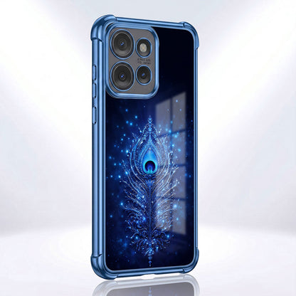 Motorola Edge 50 Neo 5G Premium Peacock Feather Airbags Printed Back Case