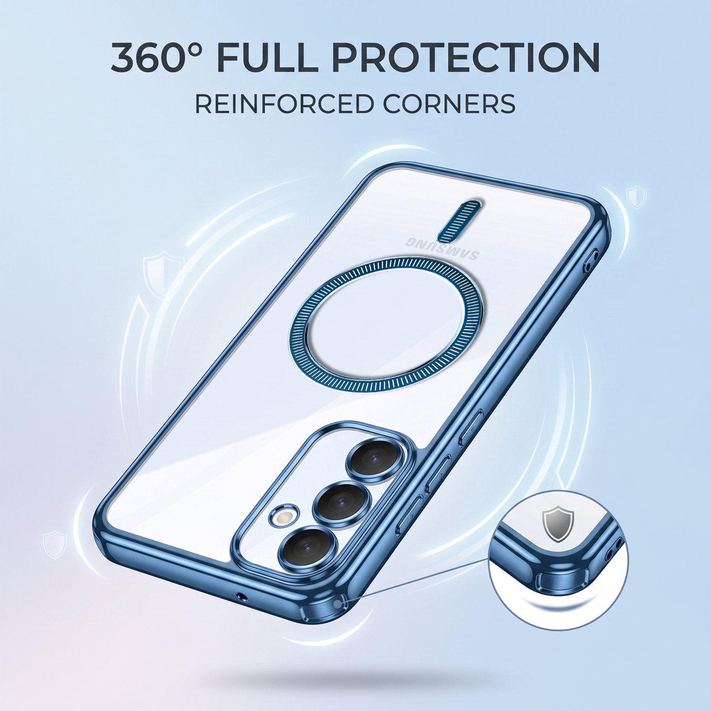 Samsung Galaxy A55 5G Electroplated Magnetic Magsafe Case