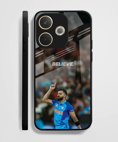 Oppo A5 Pro 5G Premium Acrylic Shockproof Glass Back Case (Virat Kohli )
