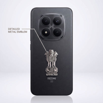 Redmi Note 15 Pro+ 5G Compatible Satyamev Jayate 3D Metal Emblem Sticker