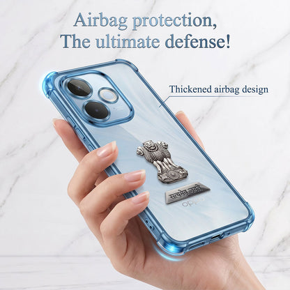 Oppo A5 Pro 5G Satyamev Jayate 2-in-1 Emblem Transparent Shockproof Airbag Case
