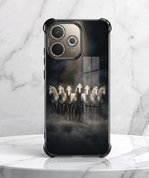 Oppo A5 Pro 5G Running Horses Airbags Printed Back Case