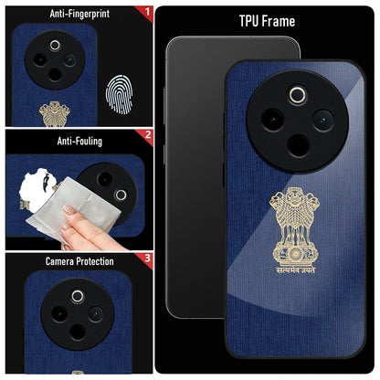 Vivo T4 5G Premium Acrylic Shockproof Glass Back Case (Nation Pride)