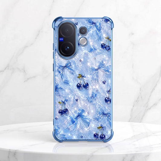 Vivo V60 5G Blue Cherry Airbags Printed Back Case