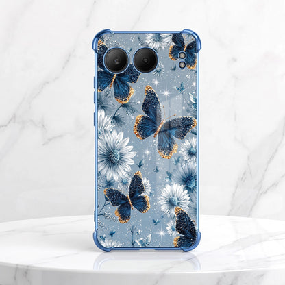 One Plus Nord 4 5G Blue Butterfly Floral Airbags Printed Back Case