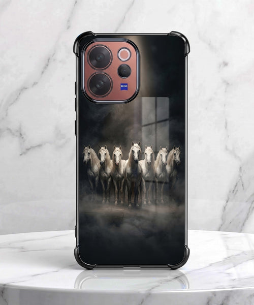 Vivo V70 5G Running Horses Airbags Printed Back Case