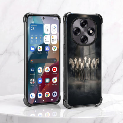 Oppo F31 Pro 5G Running Horses Airbags Printed Back Case