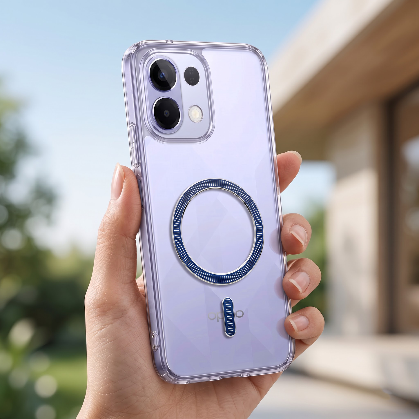 Oppo k13 5G Transparent Anti-Yellow MagSafe Shockproof Case