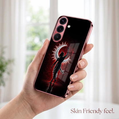 Samsung Galaxy A36 5G Crimson Divine Burgundy Electroplated Glass Back Case