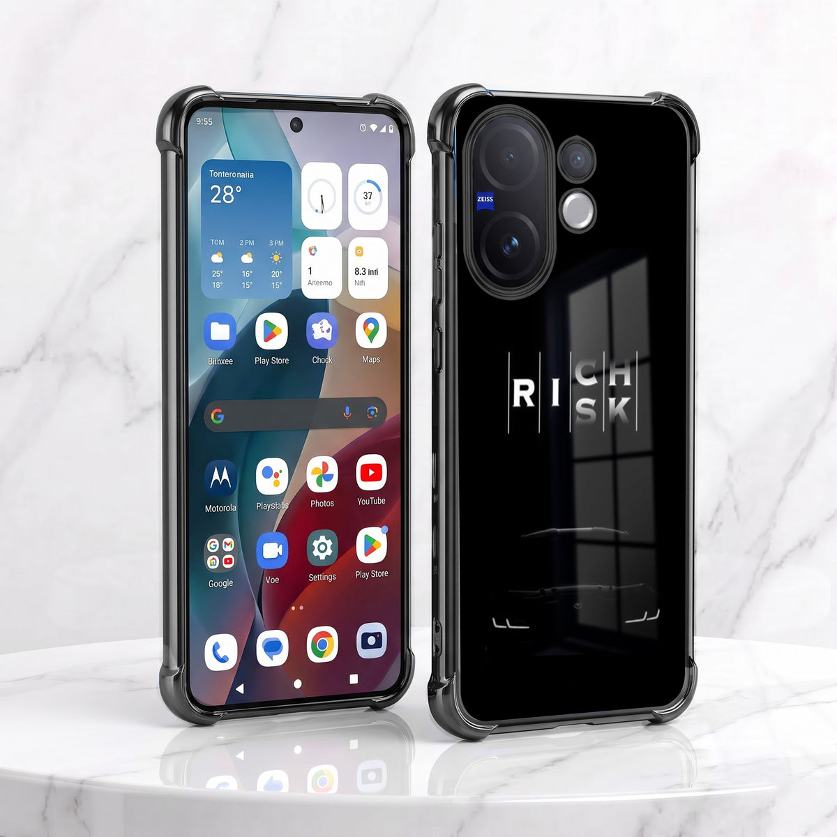 Vivo V60 5G Midnight Risk Airbags Printed Back Case