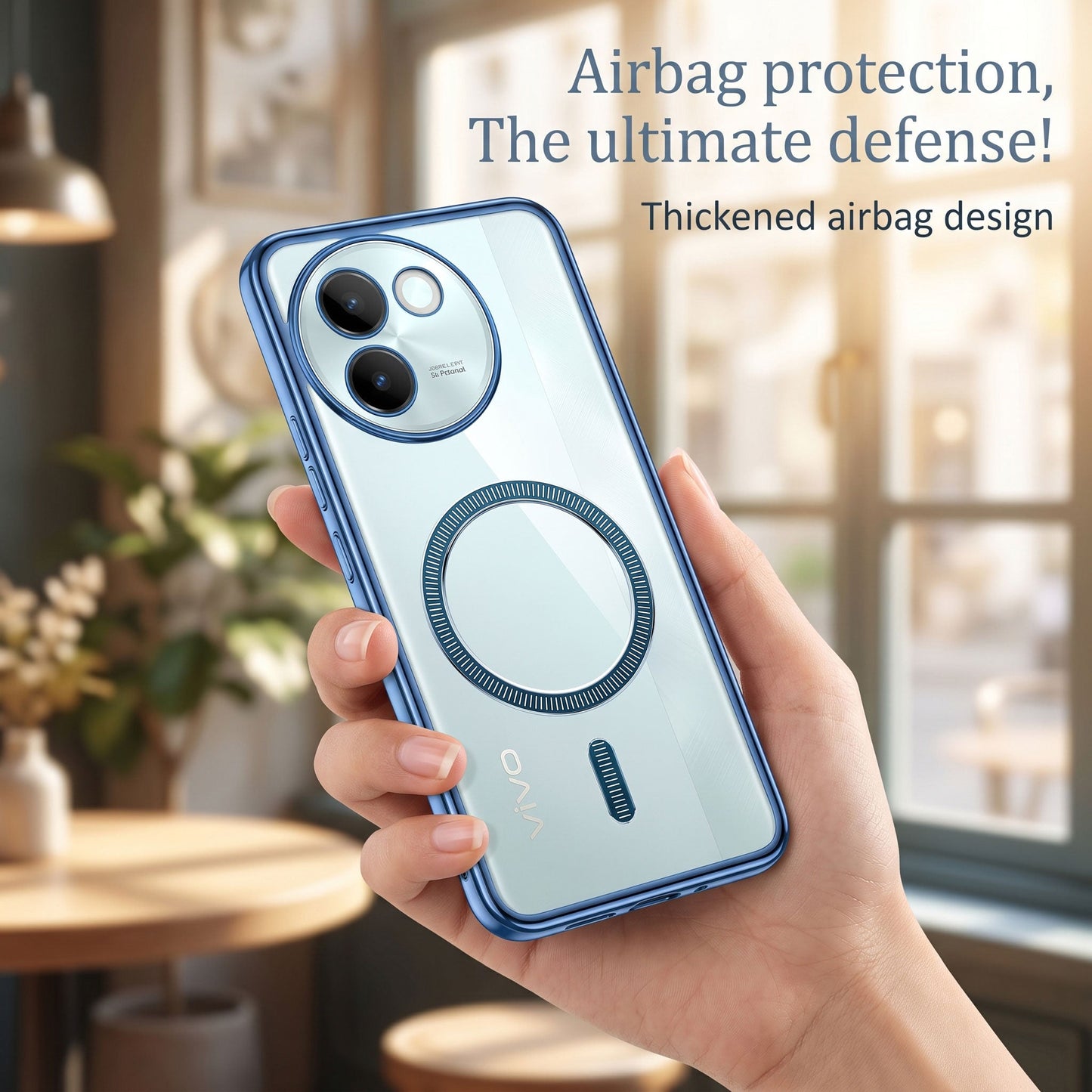 Vivo V30e 5G Electroplated Magnetic Magsafe Case