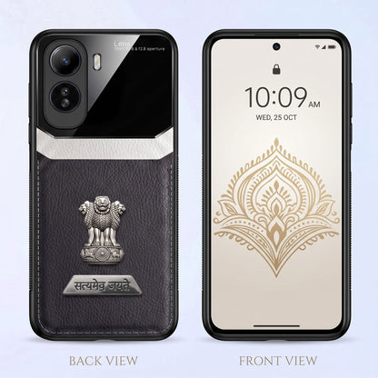 Vivo T5 Pro 5G Satyamev Jayate 2-in-1 Emblem Leather Lens Protective Back Case