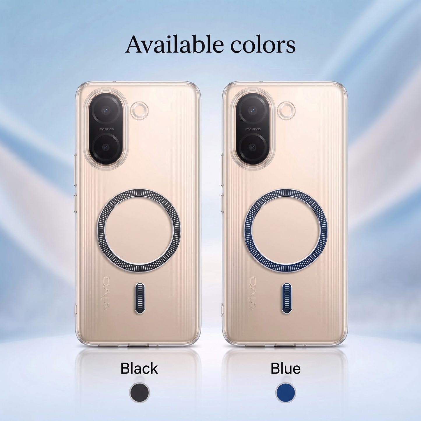 Vivo V60e 5G Transparent Anti-Yellow MagSafe Shockproof Case