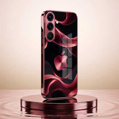Samsung Galaxy A36 5G Wave Apple Burgundy Electroplated Glass Back Case
