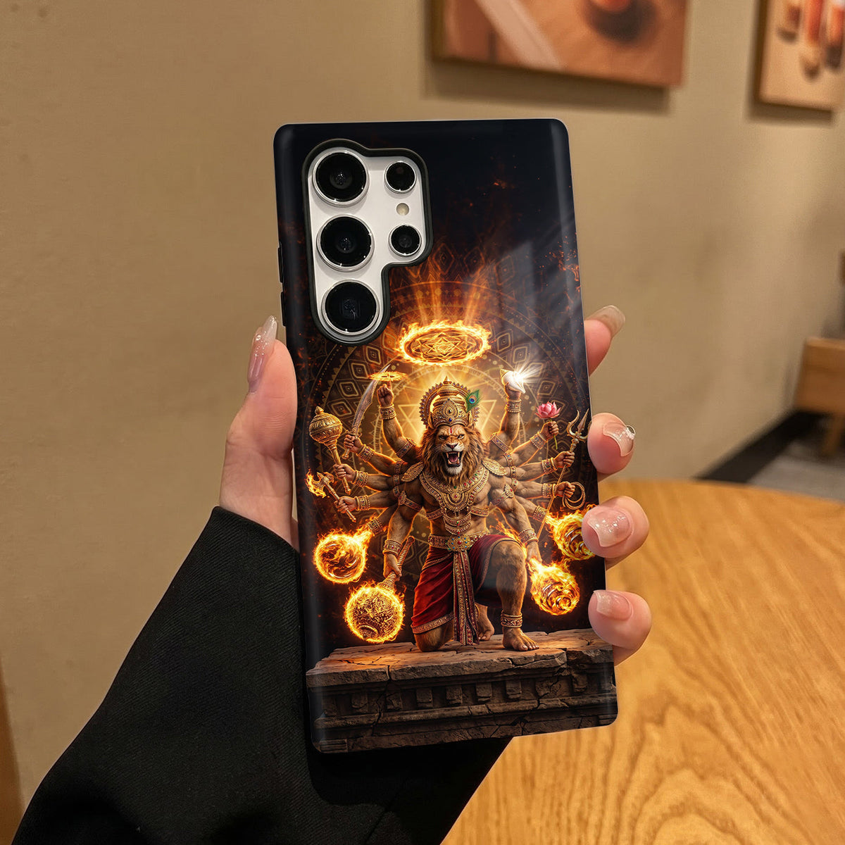 Samsung Galaxy S25 Ultra 5G Lord Narasimha Protective Cases