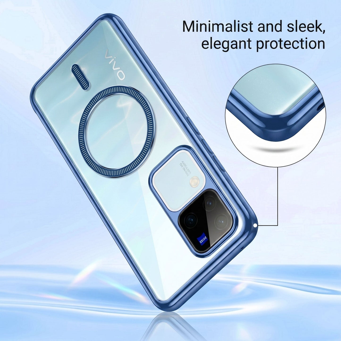 Vivo V30 Pro 5G Electroplated Magnetic Magsafe Case