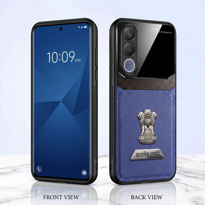 Vivo V70 FE 5G Satyamev Jayate 2-in-1 Emblem Leather Lens Protective Back Case