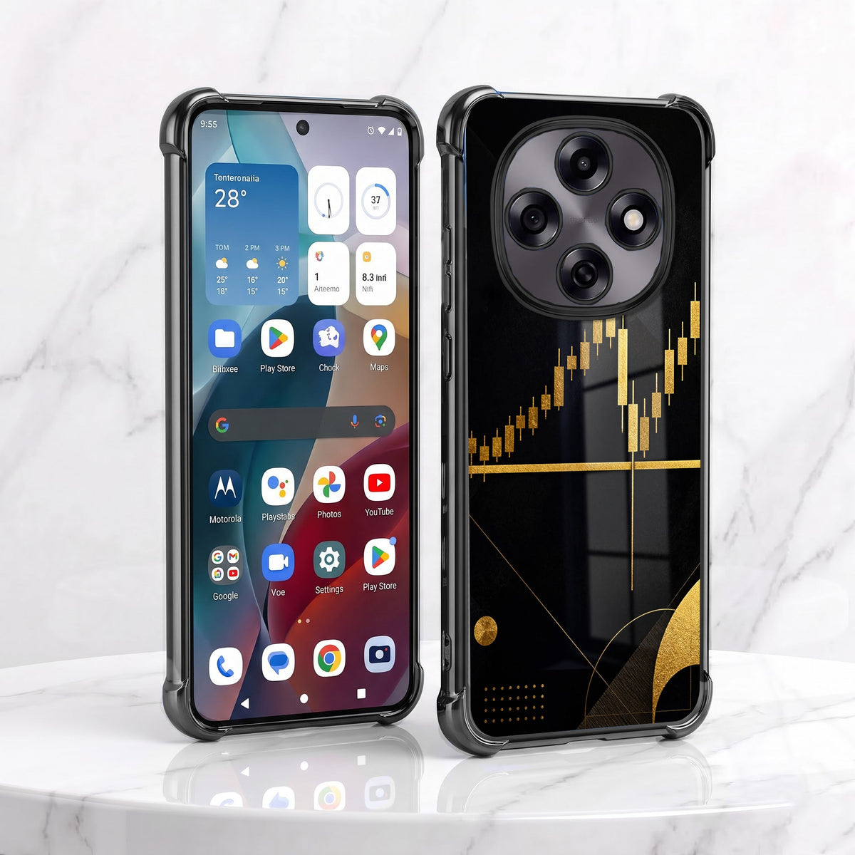 Oppo F31 Pro 5G Trading Candles Airbags Printed Back Case