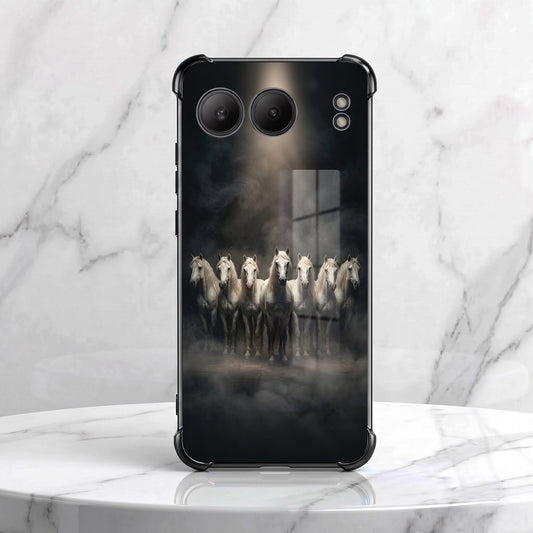 One Plus Nord 4 5G Running Horses Airbags Printed Back Case